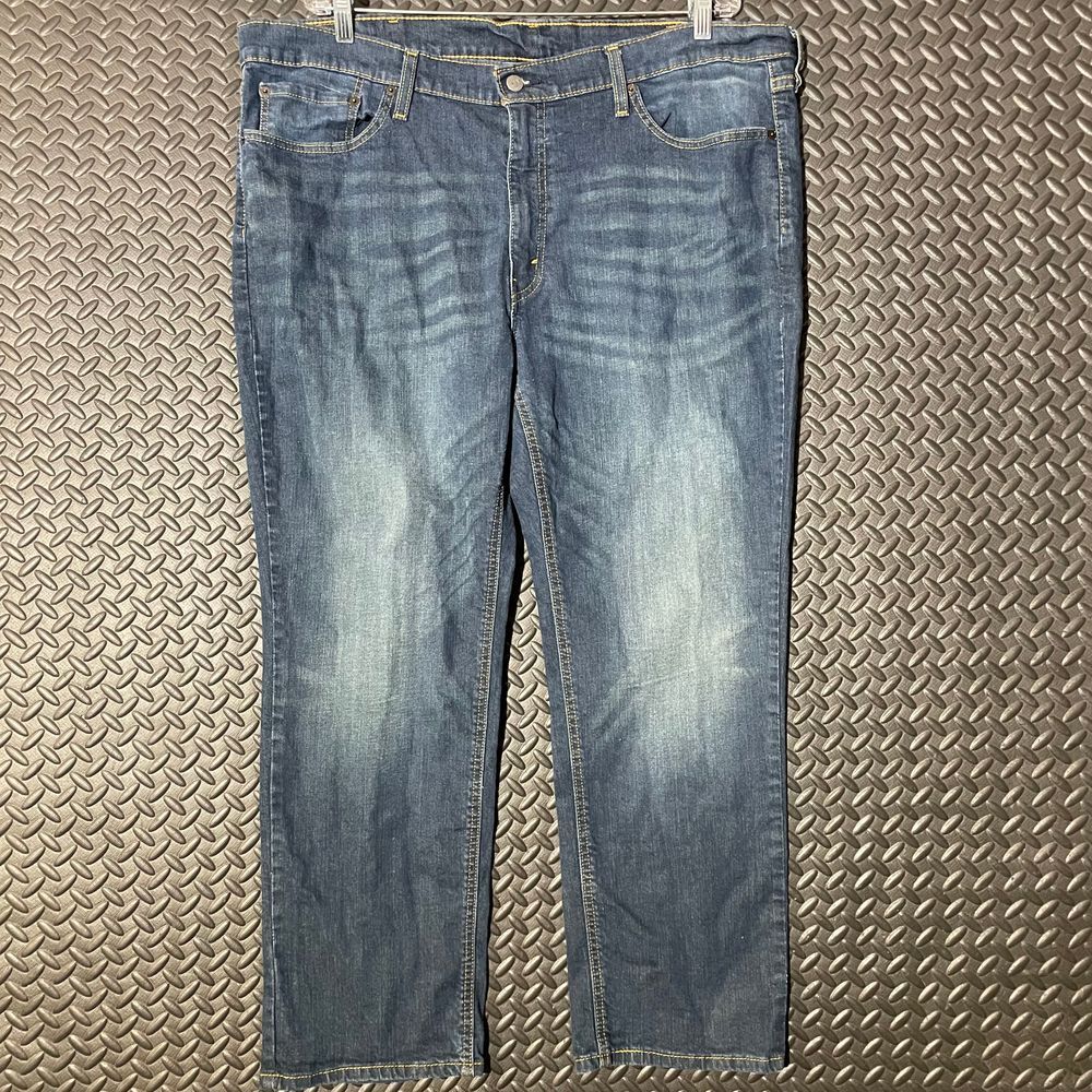 Levi's 541 Navy Blue Faded Casual Comfort Wear Denim Jeans Men's‎ Size 44x30